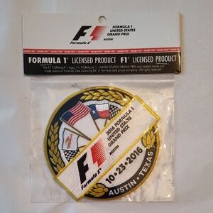 NWT F1 Formula 1 United States Grand Prix Austin Texas Patch Licensed Product